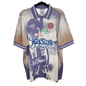 Kidsuper Ronaldinho Soccer Football Jersey XL Graphic Sportswear Athleisure NWT